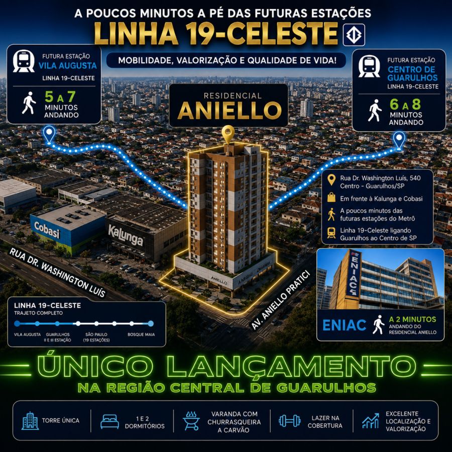 Empreendimento - Apartamentos - Lançamentos - Jardim Santa Francisca - Guarulhos - SP